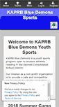 Mobile Screenshot of bluedemonssports.org