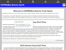 Tablet Screenshot of bluedemonssports.org